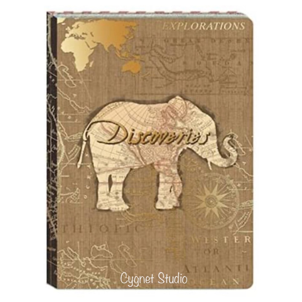 Punch Studio Discoveries Guided Journal, Elephant (75845)